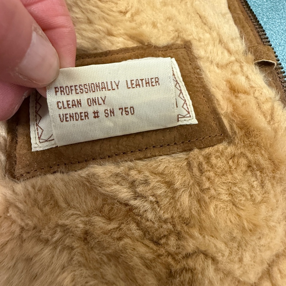 Winlit Genuine Leather Faux Fur Trim Jacket Women’s XL Brown - Picture 4 of 10